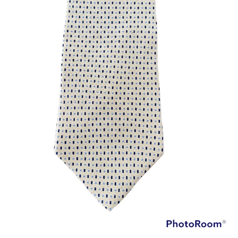 Savile Row Yellow and Blue Silk Necktie.
100% Silk